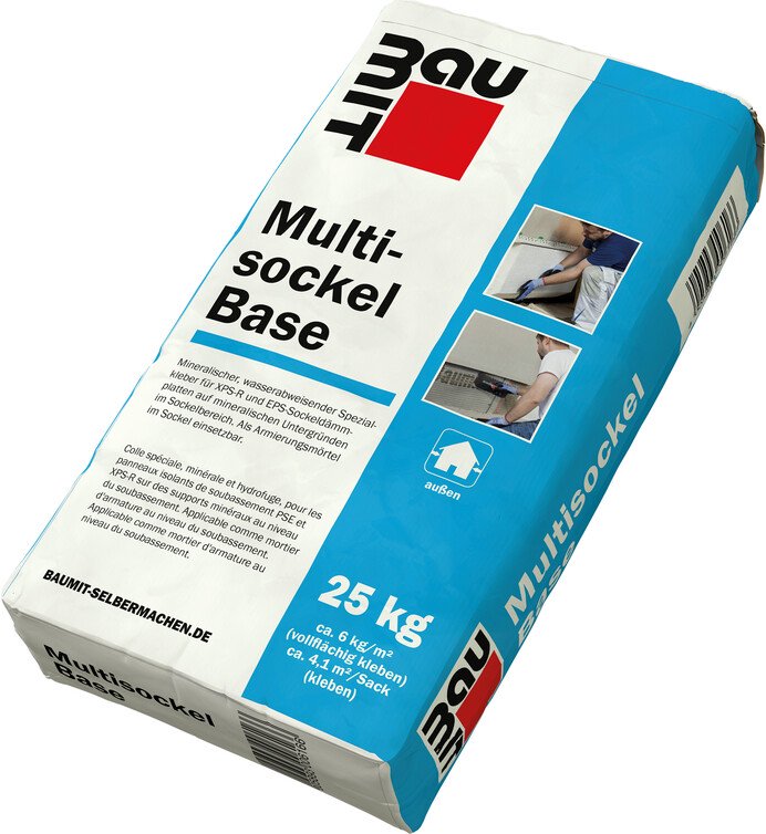 Der Baumit Multisockel Base ist im 25 kg Sack erhältlich.