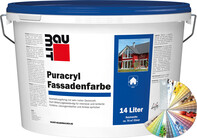 Die Baumit Puracryl Fassadenfarbe ist auch in sehr intensiven Farbtönen erhältlich.