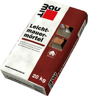 Der Baumit Leichtmauermörtel ist im 20 kg Sack erhältlich.